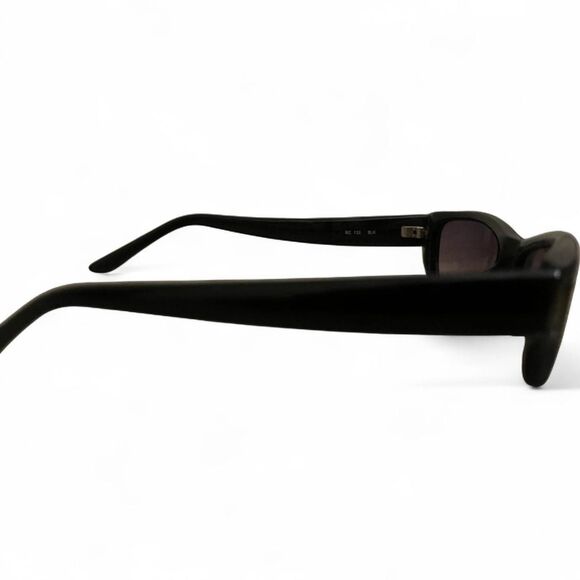 BCBG vintage black rectangular sunglasses  and gradient lenses. main image 5